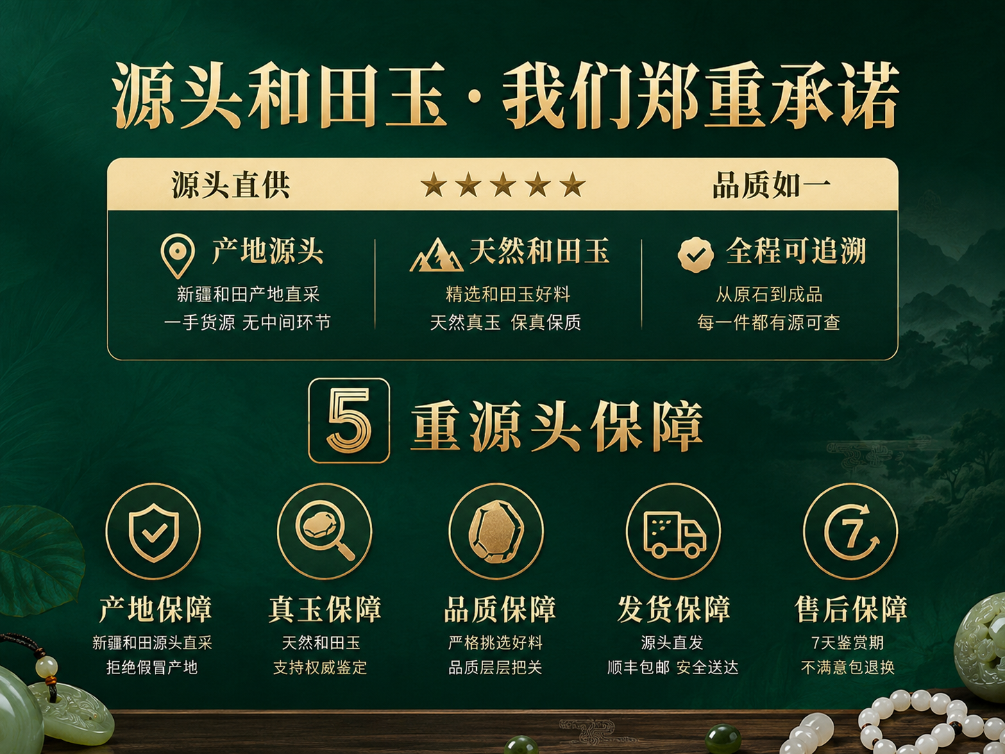 臻玉匠五重源头保障